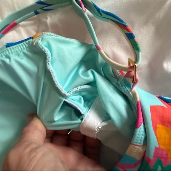 La Blanca Aqua Floral One-Piece Swimsuit - Picture 6 of 8